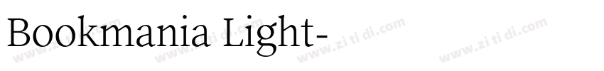 Bookmania Light字体转换